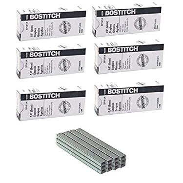 Imagem de Bostitch Premium Staples for P3 Plier Stapler, 0.25-Inch Leg, 6 Boxes of 5,000 Per Box (SP191/4)