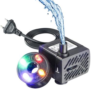Imagem de Bomba Submersa Bombinha para Fontes e Aquários Lorben com Luz LED 3W 180 L/h Bivolt