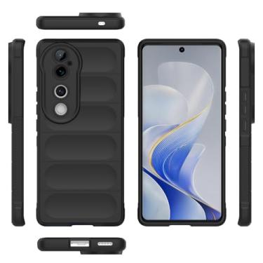 Imagem de Elubugod Capa compatível com Vivo V40 Pro 5G, capa macia para celular TPU compatível com Vivo V40 5G V2348 / V40 Pro 5G V2347 / S19 Pro 5G capa preta