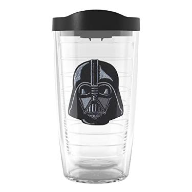 Imagem de Tervis Copo de viagem Star Wars Darth Vader feito nos EUA, copo isolado de parede dupla, mantém as bebidas frias e quentes, 473 ml, clássico