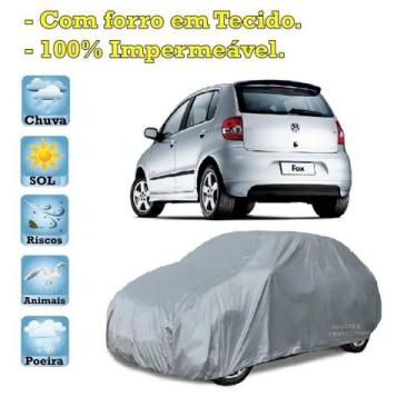 Imagem de Capa com forro cobrir carro Volkswagen Fox 100% Impermeável Proteção B