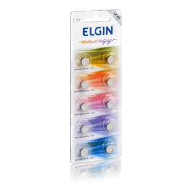 Imagem de Bateria Elgin Alcalina Energy LR41 Tensão 1,5V Blister C/10 Unidades