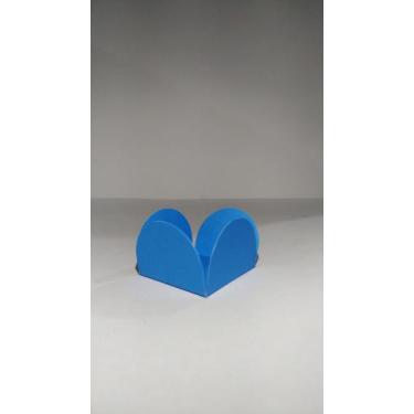 Imagem de 500 Forminhas 4 Pétalas Cor Azul Royal  P/ Doces Gourmets Brigadeiros 