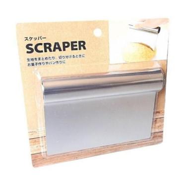Imagem de Espátula Raspadora Cortador Pegador Aço Inox Massas Padeiro - ORIENTAL