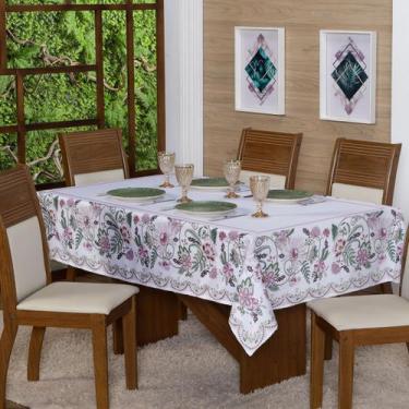 Imagem de Toalha Mesa Quadrada - 4 Lugares 1,50x1,50 Decorativa Floribela - NALU