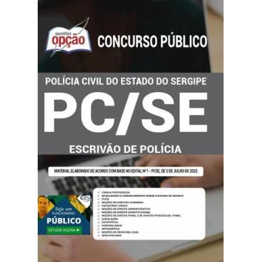 Imagem de Apostila Pc Se - Escrivão De Polícia - Apostilas Opção