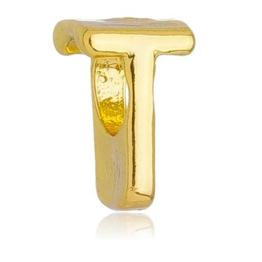 Imagem de Berloque Letra T Separador Banhado a Ouro 18k - Work Semijoias
