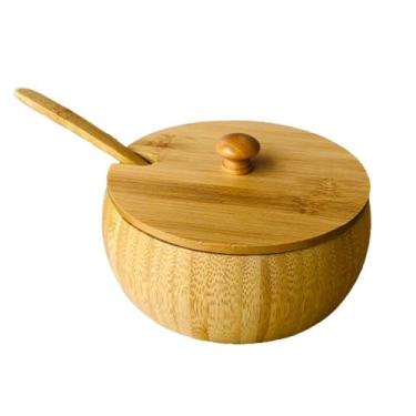 Imagem de Farinheira Com Tampa E Colher Bambu - Decora