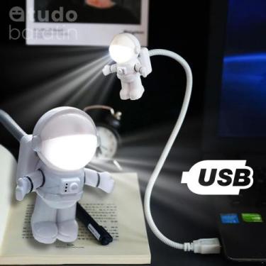Imagem de Mini Luminária USB Astronauta Espacial  Led Luz Noturna - OEM