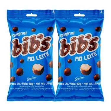 Imagem de Kit 2 Confeito Bib's Ao Leite 40g - Neugebauer