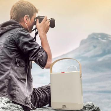 Imagem de MáQuina De Ox PortáTil De Viagens, Uso DoméStico Oxi, Mini Gerador, ConcentraçãO De 93%±3%, 1,7kg -Bateria De 5000 Mah, Ac/Dc