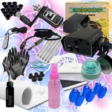 Imagem de Kit De Tatuagem Tattoo Maquina Rotativa Completo - Caverna do Rock Tat