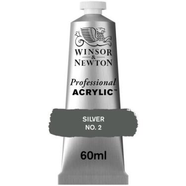 Imagem de Tinta Acrílica Professional Winsor & Newton 60ml Silver 2, Professiona