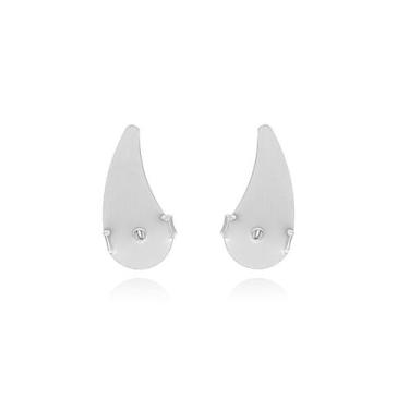 Imagem de Tarraxa Vírgula para Brinco Ear Cuff Folheada Prata 1000 - 05 -, UNICO