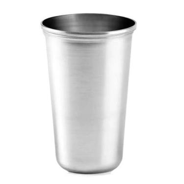 Imagem de Copo De Aço Inox Resistente Grande Cerveja Agua Suco 250ml - tuur