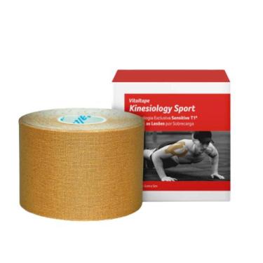 Imagem de Bandagem Adesiva Elástica Kinesiology VITALTAPE SPORT, Bege