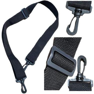 Imagem de Alça Transversal 1,20cm regulável Tiracolo Para Bolsa Com Mosquetão Gi