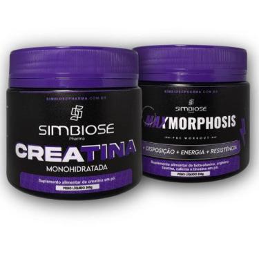 Imagem de Creatina Monohidra 300g +  MaxMorphosis Pre Workout 250 g - Simbiose P