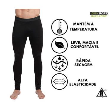 Imagem de Calça Térmica Segunda Pele Compressão Esportiva Futebol Corrida Academ