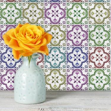 Imagem de Adesivo de Azulejo Colorido Domini 20x20 cm com 24un - Quartinhos