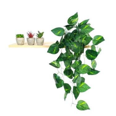 Imagem de Arranjo de Trepadeira artificial em Vaso de Plástico Branco - Nacional