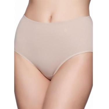 Imagem de Calcinha Liz 50343 Plus Size Clássica Algodão Modelagem Alta, GG, Mous