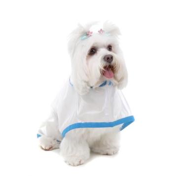 Imagem de Capa de Chuva para Cachorro e Gato Pet - Bichinho Chic, Azul, 6