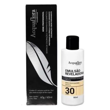 Imagem de Coloração Creme Permanente 8.0 Louro Claro 60g + Ox 30v. - Acquaflora