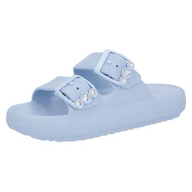 Imagem de Chinelo Feminino Birk Conforto Brilhante Ajustável Usaflex