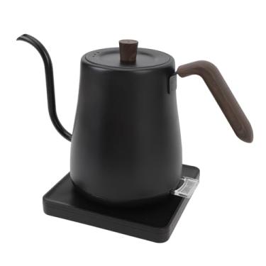 Imagem de Chaleira Elétrica Pescoço de Ganso, Bule de chá de Aço Inoxidável 304 de 1000 W 800 Ml Com Controle de Fluxo Preciso, Alça Ergonômica, Desligamento (Plugue UE 220V)