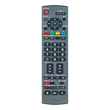 Imagem de Controle remoto de substituição EUR7651140 compatível com Panasonic Viera TV TH-42PV7AZ MBS0407S0 TH-50PV70AZ TH-42PV70AZ TH-37PV70AZ TH-42PV70M TH-42PV70MR TH-50PV70M TH-50PV70M MR TH-3 7PV70H