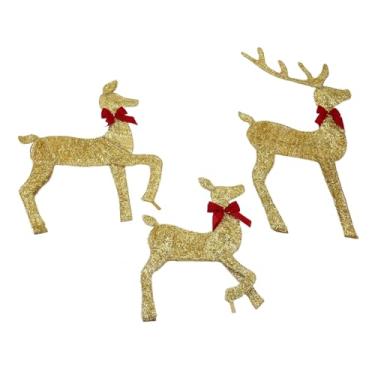 Imagem de Decoração Familiar de Renas LED Fácil Montagem Com Ferro Premium para Decoração de Quintal de Festival de Natal