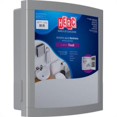 Imagem de Armario Plastico Herc Tivoli Externo/Embutir 33,8X32,2 Cinza
