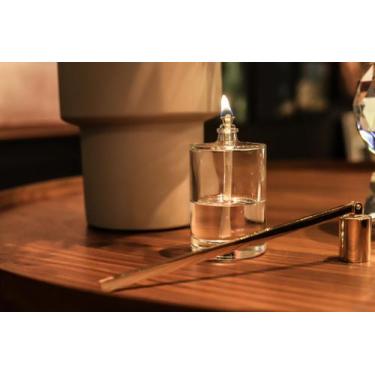 Imagem de Kit 2 Lamparina Cilíndrica Lisa + 500 ml Fluido Puro - Velas Bistrot