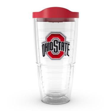 Imagem de Tervis Feito nos EUA parede dupla Ohio State Buckeyes copo isolado mantém as bebidas frias e quentes, 680 g, emblema