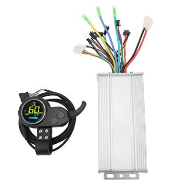 Imagem de Kit de Controlador de Motor de Scooter Elétrico, Kit de Painel de Controlador de Bicicleta Elétrica Bom Disputa de Calor Resistente a Desgaste 48V 60V para Guidão de 22,5 Mm