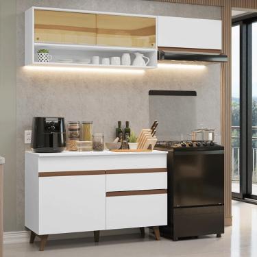 Imagem de Armário de Cozinha Compacta 190cm Branco Reims Madesa 06