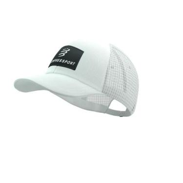 Imagem de Boné Trucker 6P CapBranco/Preto - Compressport