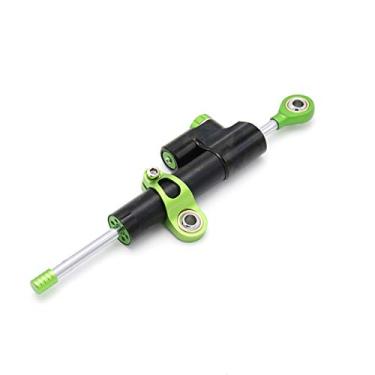 Imagem de DFAMIN Estabilizador de amortecedor de direção ajustável de motocicleta para MT-10 MT10 MT07 MT-07 MT09 MT-03 Kit de montagem (verde)