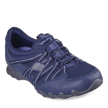 Imagem de Skechers Bikers Lite Relive feminino, Azul marino, 8.5 Wide