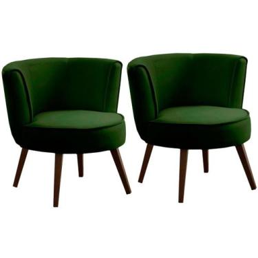 Imagem de Kit 2 Poltronas para Sala e Escritório Decorativas Lara - Konfort, Vel