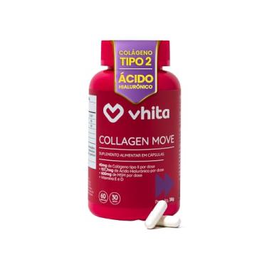 Imagem de Colágeno Tipo 2 Com Ácido Hialurônico - 40mg Concentrado 60 Cápsulas Vhita