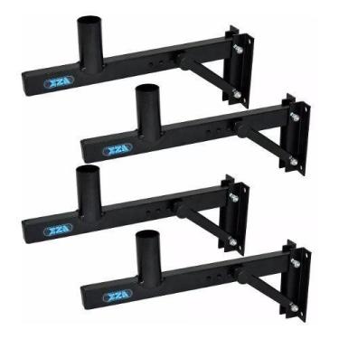 Imagem de Kit 4 Suportes De Parede Para Caixa De Som Acústica Ask Ch4