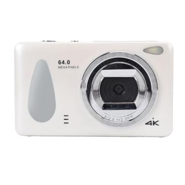 Imagem de Câmera Digital Compacta 4K 64MP 18x Zoom Auto Focus LOOP RECREVELA 2,8NIN LED LIGHT LIGH (Branco)