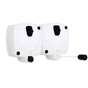 Imagem de Varal de Parede Retrátil Automatico Branco c/ 2 Cordas 5 metros Rotofl