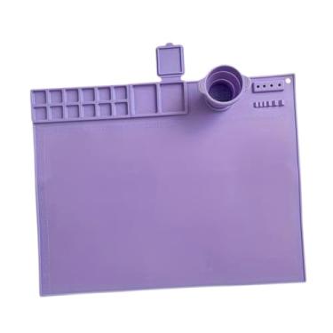 Imagem de rockible Pintura de silicone tapete de desenho lavável tapete multiuso artesanato manta de tinta tabela graffiti tapete para artesanato desenho de arte, Tolet