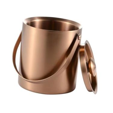 Imagem de Ｂｅｓｇａ Recipiente de bebida de bebida de gelo de parede dupla mantém frio e seco com tampa de champanhe titular de resfriamento para churrasco de restaurante, 3l