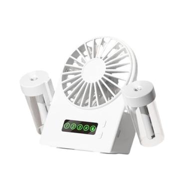 Imagem de IEUDNS Ventilador do ventilador de névoa ventilador spray 4 velocidades compactas compactas de baixo ruído de ar resfriamento de ar para o dormitório interno, Branco