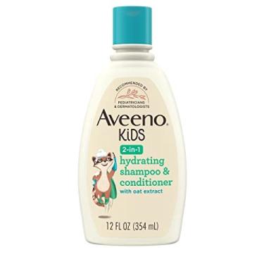 Imagem de Aveeno Kids 2-em-1 Shampoo hidratante & condicionador, Limpeza suave, Condições & Detangles Cabelo Kids, Formulado com Extrato de Aveia, para Pele Sen