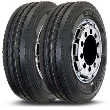 Imagem de Kit 2 Pneu Aro 22.5 295/80R22.5 Xbri 152/149K 18PR Mix Works